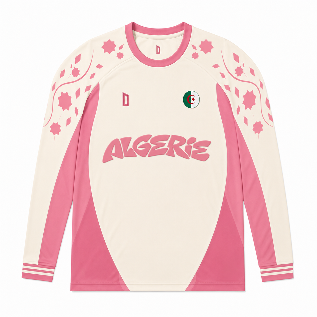 Maillot ALGERIE Long sleeve — Zellige Edition - ROSE